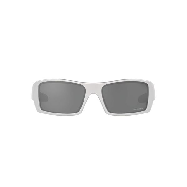 Oakley Men's Oo9014 Gascan Rectangular Sunglasses, X Silver/Prizm Black Polarized, 60 mm