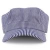 Armycrew Denim Blue Stripe Train Engineer Conductor Cap Fits Infant to Adult 3XL - Blue - 61CM