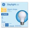 GE 31186 LED Classic Daylight A21 Light Bulb, 13 W, 2/Pack