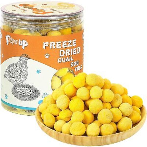 Freeze Dried Quail Egg Yolk Pet Treats, Freeze-Dried Food for Dogs,...