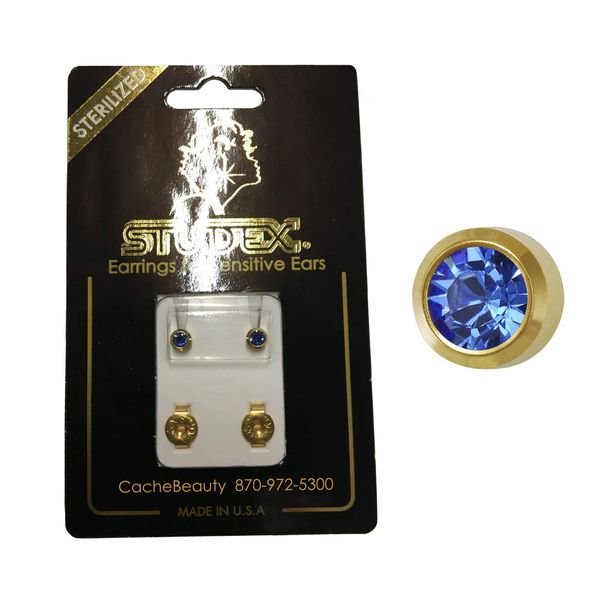 Studex Sterilized Piercing Earrings * Ear Stud * Birthstone * September