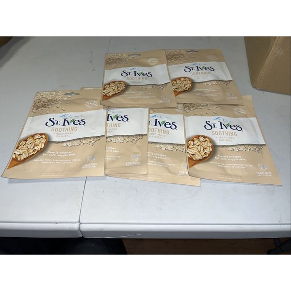 St. Ives (6 PK) Oatmeal Soothing Mask Sheet