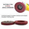 5Pcs 320 Grit Polishing Grinding Buffing Wheel 4.5 Inch Flap Discs Angle Grinder