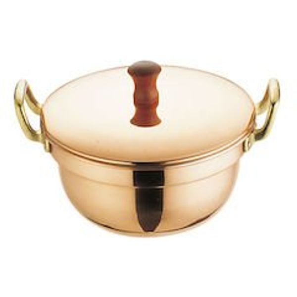 遠藤商事 Copper 1 Person Picnic Basket Hamper syabusyabu Pot