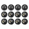 sourcing map 12Pcs Threaded Ball Knobs, M8 Female Thread Thermoset Ball Knob 1.18'' Dia Black Round Operation Ball Handles with Copper Insert for Machine Handle Tool Replacement