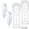Remote Controller for Wii Controller and Nunchuck Replacement for Wii with Silicone Cover and Wrist Strap, without Motion Plus