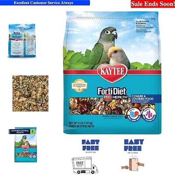 Forti-Diet 4 lb Food for Small Birds - Probiotics, Antioxidants & Heart Health