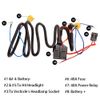 HUIQIAODS H4 Headlight Bulb Ceramic Relay Wiring Harness Socket Plug Wire Kit
