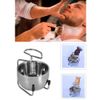 2 in 1 Shave Cup with Stand Holder Set Shaving Bowl with Stainless Steel Shaving Stand Brush Holder Set Razor Brush Bowl Grooming Tool for Men Beard Cleaning