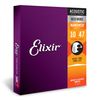 Elixir Strings 80/20 Bronze Acoustic Guitar Strings w NANOWEB Coating, Extra Light (.010-.047)