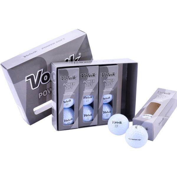 Volvik Power Soft Golf Ball Pack - White