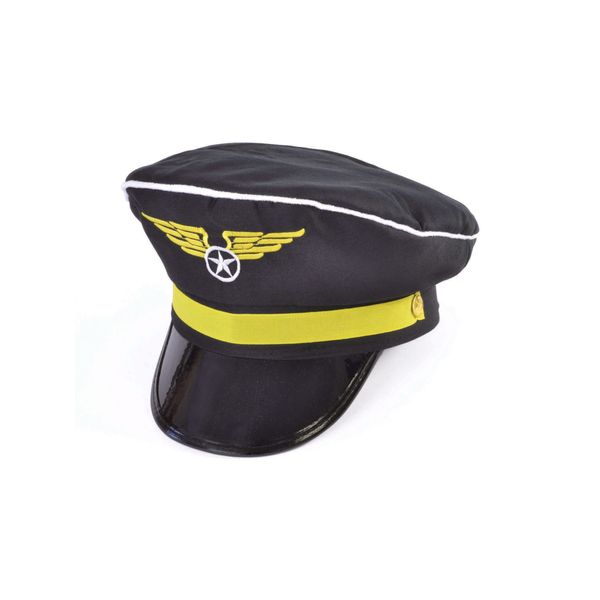 Bristol Novelty BH446 Aviator/Pilot Hat, Mens, Black, One Size