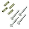 SPARES2GO Universal Lockable Steel Wall Ladder Double & Triple Section Storage Rack Brackets (2 Pairs)