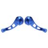 Gorgeri 2Pcs Window Crank, Alloy Window Handle Riser Winder Crank Handle Fit for Car(Blue)