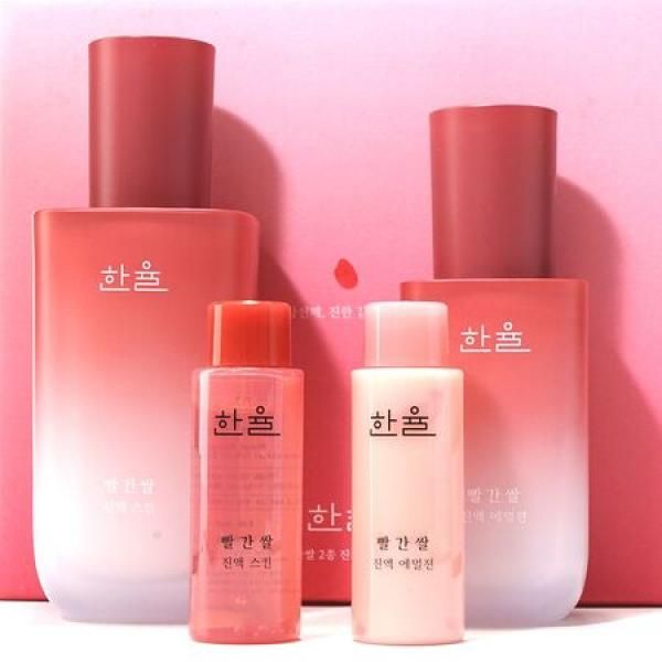 Brown rice red fermented twice red rice women&#39;s skin lotion set