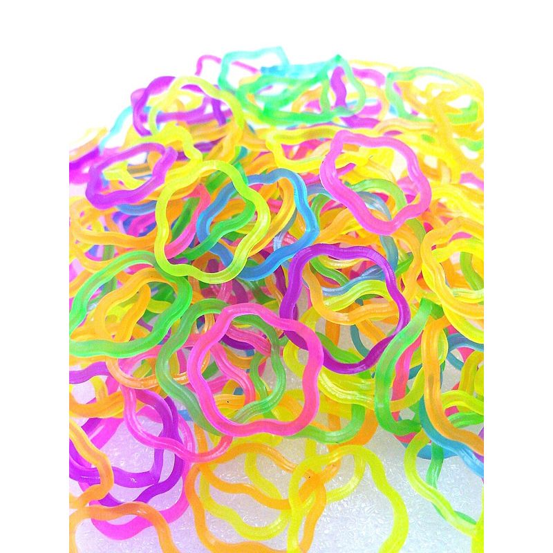 Toyland® Loom Band Refill Pack - 600 Elastici Colorati + Ciondoli Per Braccialetti Fai-da-te (blu) - 3