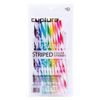 Cupture Reusable Striped Straws, 10 inches