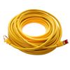 1aTTack.de - 10x 1m CAT6 patch cable S/FTP PIMF shielding CAT.6 RJ45 network cable Ethernet cable DSL LAN router switch modem patch panel - yellow - 10 pieces