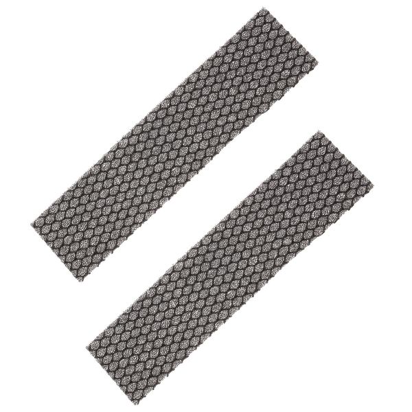 2pcs Air Conditioner Filter Washable Foam Replacement Black 8.46"x1.97"x0.2"