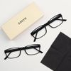 Gaoye 2-Pack of Reading Glasses - Blue-Light Filter, UV Protection - Readers with Rectangle Frames