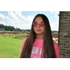 Round Pink Lens Sunglasses S Rose Gold Frame