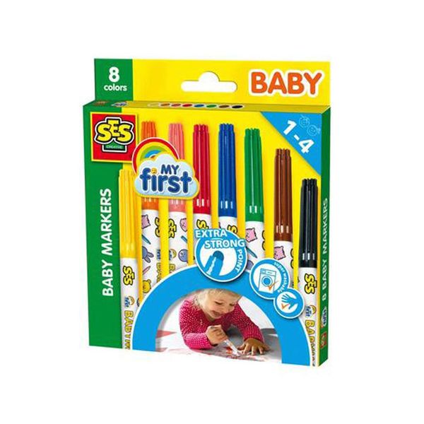 SES Creative 00299 My First - Baby markers 8 colors