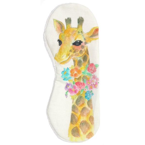 Sun Hartines Aroma Hot & Cool Eye Pillow, Art Animal, Giraffe, AP31-02-3 Pink