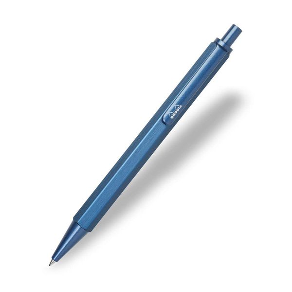 Rhodia scRipt NAVY Ballpoint Pen (0.7 mm) Elegant and Durable - Navy Blue - 9383C