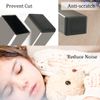 sourcingmap Plastic Rectangle Blanking End Tubing Cap Insert Bung 50mm x 25mm 4 Pcs Black