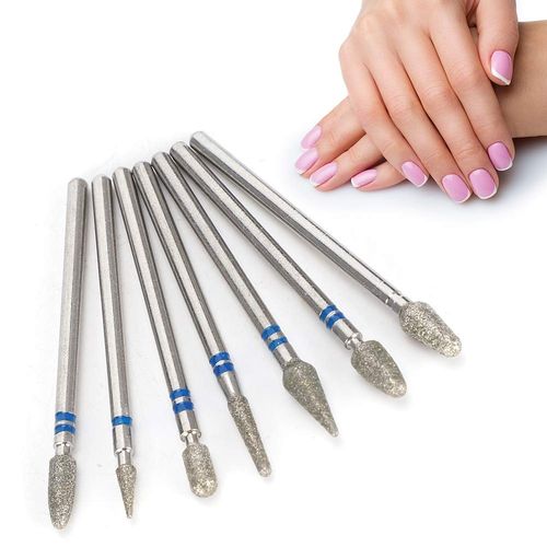 Bits for nail burrs, grinding tools, diamond sand Electric manicure grinding cup attachment Bits for nail burrs Nail Art Manicure drill accessories(#4)