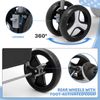 4 Wheels Foldable Pet Stroller Dog Stroller w/Rem