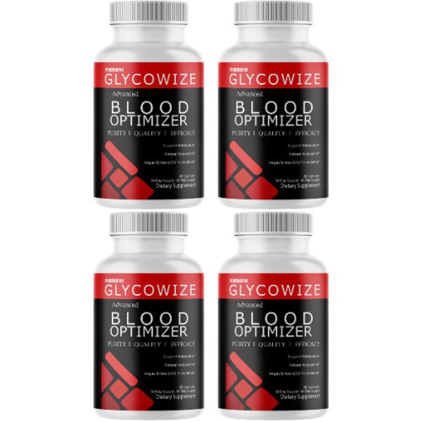 Glycowize Advanced Blood Optimizer Glycogen Support Supplement - 4 Bottles