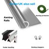 KederUk Awning Rail Piping 4 mm Double Flap + Solid PVC Core Keder Camping/Tent