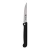 GRÄWE Folding Knife with Steak Blade Black with Case with Liner Lock Mechanism