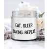 Eat. Sleep. Baking. Repeat. Candle, Baking, Fancy Gifts For Baking