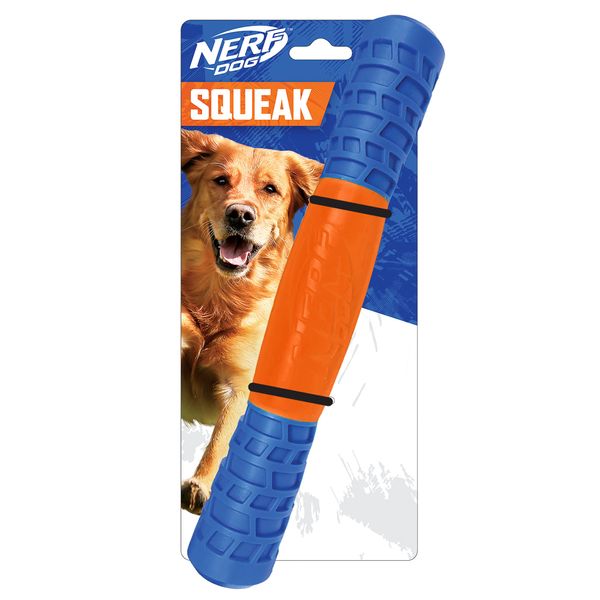Nerf Dog 11.5in TPR EXO Squeak Stick - Blue/Orange