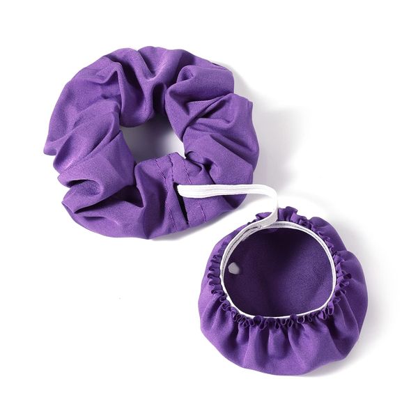 SAVITA Anti-Spike-Getränkeabdeckungen, Anti Spike Drink Anti Spike Scrunchie mit Strohhalmloch multifunktional Trinkschutz Scrunchie für Mädchen Frauen (Violett)