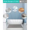 Non-Slip Shower Mat 15.7x36 Inch - Textured Tub Surface - Quick Drying - Grey