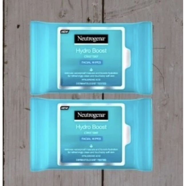 Neutrogena Hydroboost Wipes (2 Packs Of 25 Wipes) 50 Wipes Total