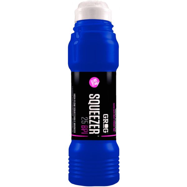 Grog 25 Squeezer - 25mm Refillable Ink Marker Pen - Supplied By Graff-City (Diving Blue - BPI-04)