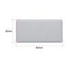 sourcing map Standard Plastic Rectangle Aluminum Extrusion End Cap Gray White 30x60mm 12pcs