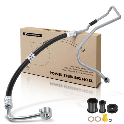 A-Premium Power Steering Hose Pressure Hose Line Assembly Compatible with Hyundai Genesis Coupe 2010-2012, 3.8L, Pump To Rack
