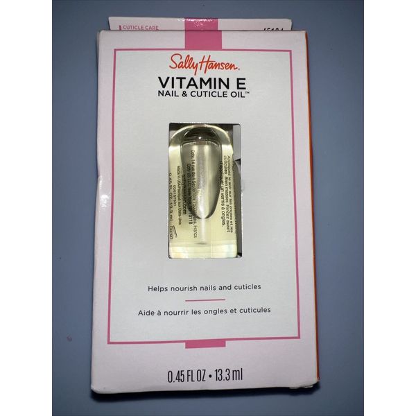 Sally Hansen Vitamin E Nail & Cuticle Oil .45oz New In Box