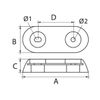 Boot & Motor Rumpf-Anode V-Typ 25 Aluminium 250x65x28mm