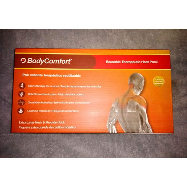 XL Neck & Shoulder Reusable Therapeutic Instant Heat Pack (Extra Large, Red)