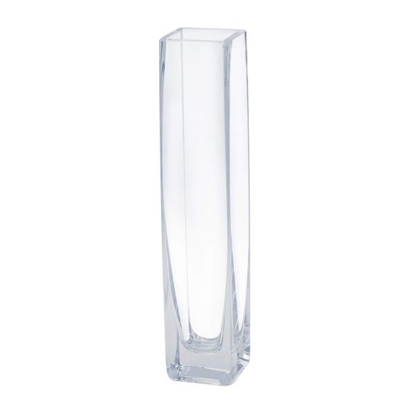 Flower/Bud Glass Vase Decorative Centerpiece, Home or Wedding by Royal Imports - 9"x2", Clear