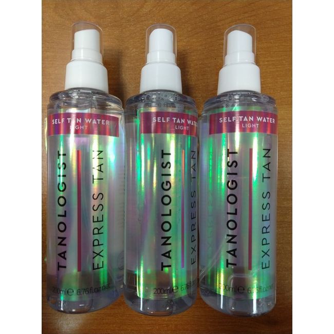 3 Pack: Tanologist Express Tan Self Tan Water Light 6.76 oz ea SHELFWEAR 2C