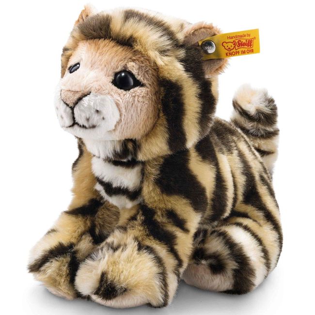 Steiff 084102 Billy Tiger Plush Animal Toy, Striped
