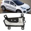 Replacement for 2011-2016 Interior Door Handle, 826203W000 Front Right Side Chrome Door Handle