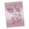 CraftStar Pine Cone Stencil - 17 x 24 cm - Conifer Branch & Pine Cones Template
